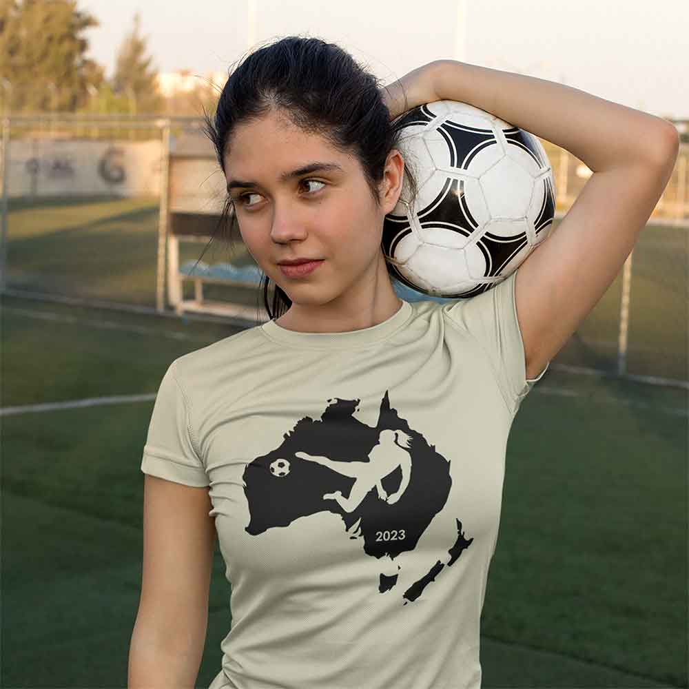 Womens and Girls Volley Kicking Soccer Ball for Teams Unisex Softstyle T-Shirt