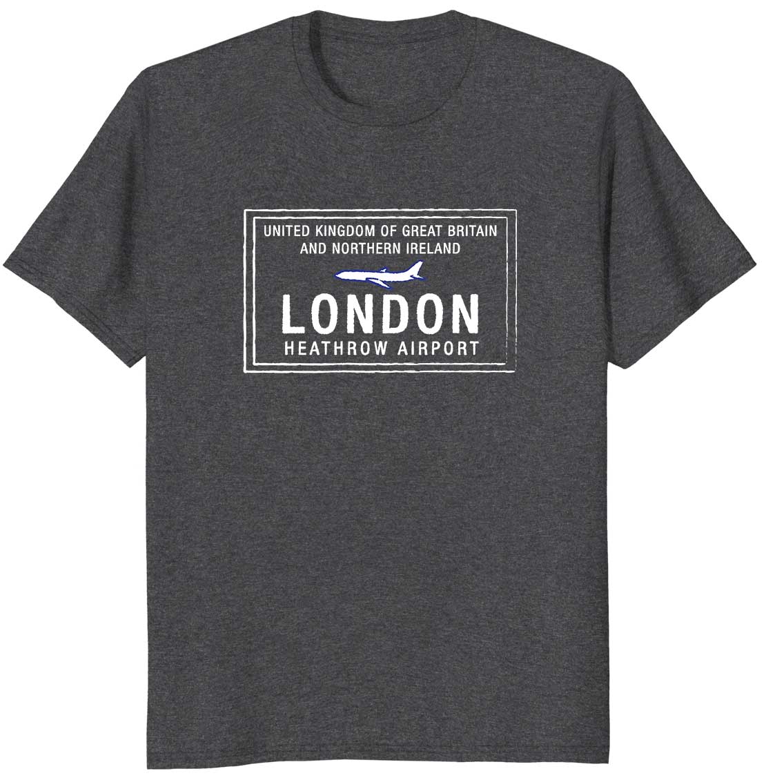 London Heathrow UK Passport Stamp Travel T-shirt