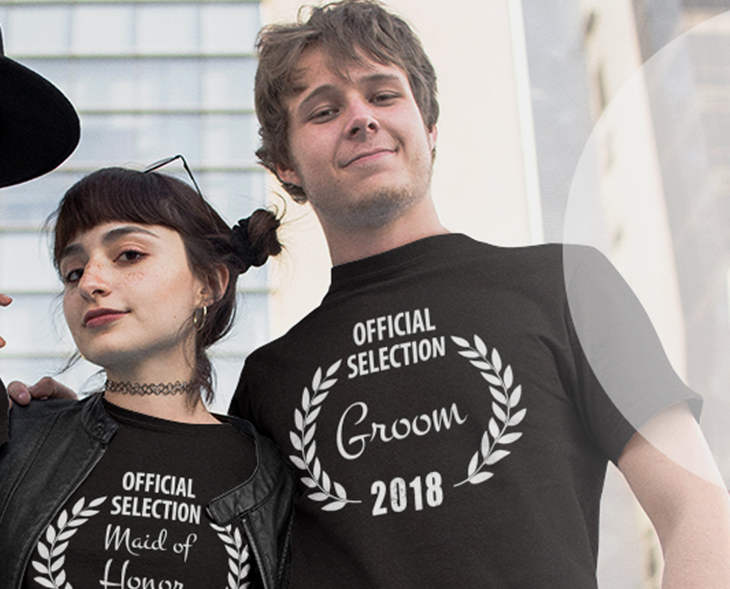 Official Selection Groom Film Laurel T-Shirt for Weddings