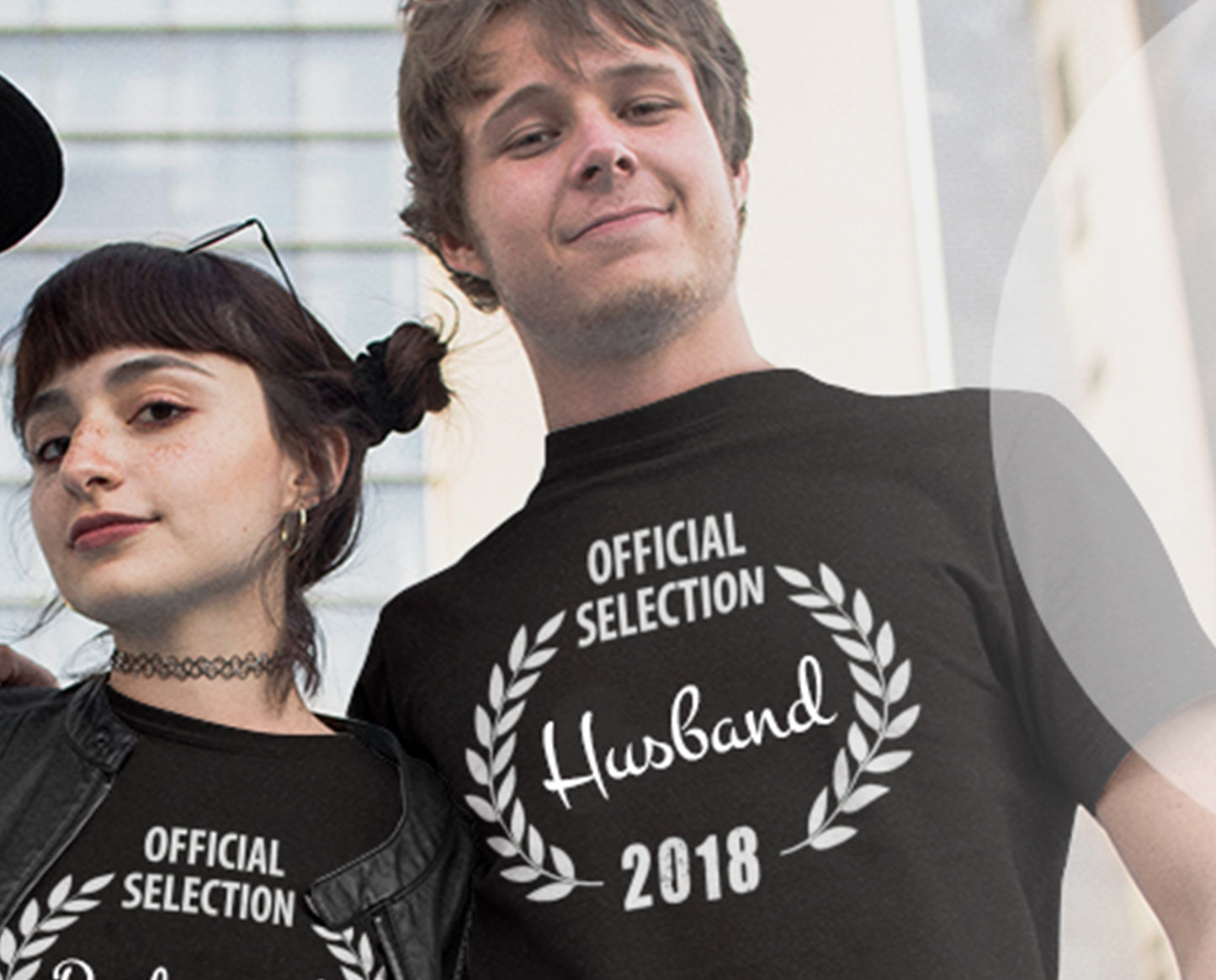 Official Selection Husband Film Laurel T-Shirt for Weddings